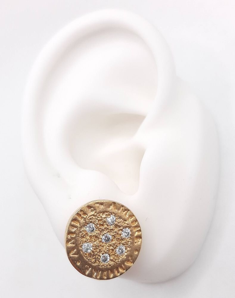 Brinco Mandala 'amore' Cravejado