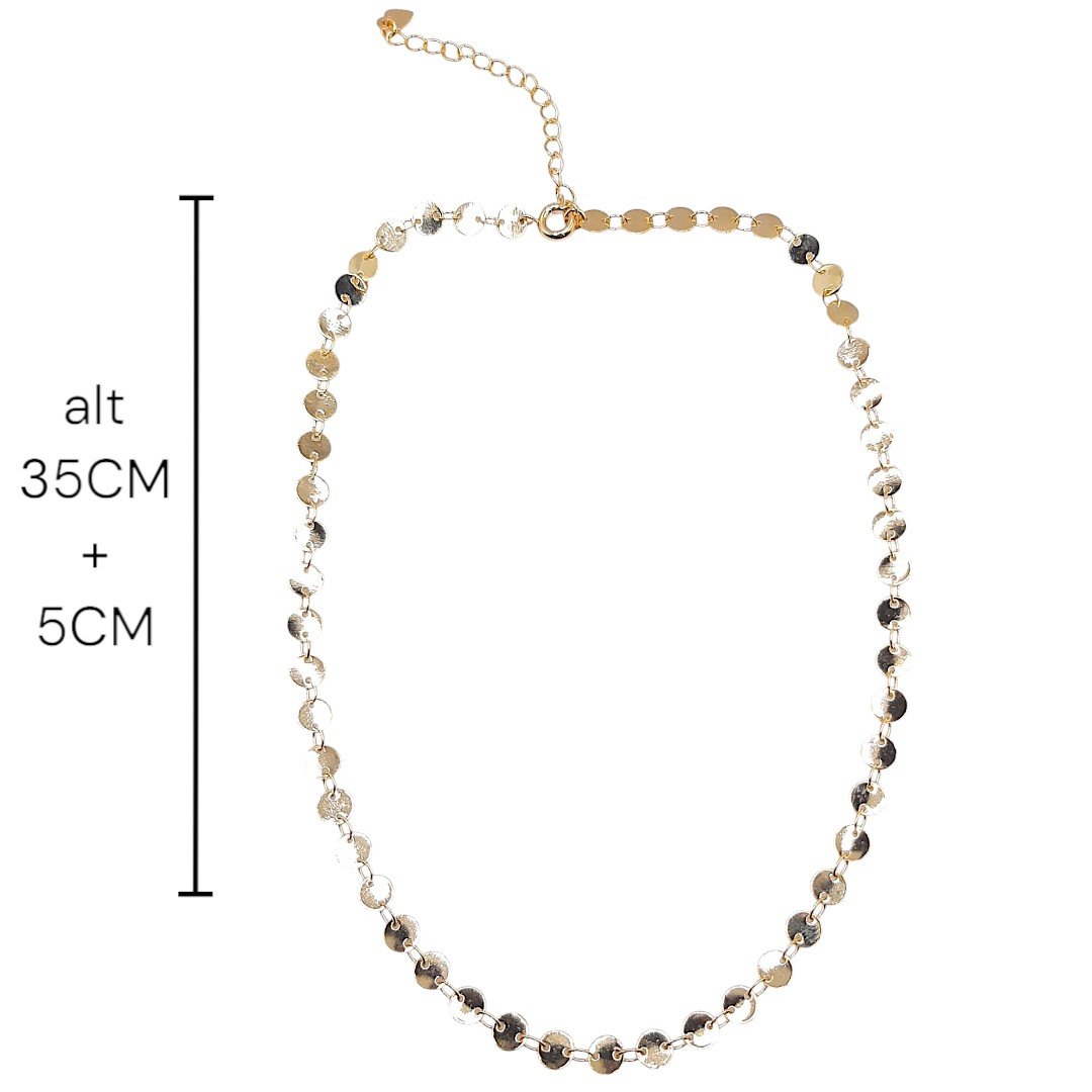 Choker De Plaquinhas Seguidas Baby