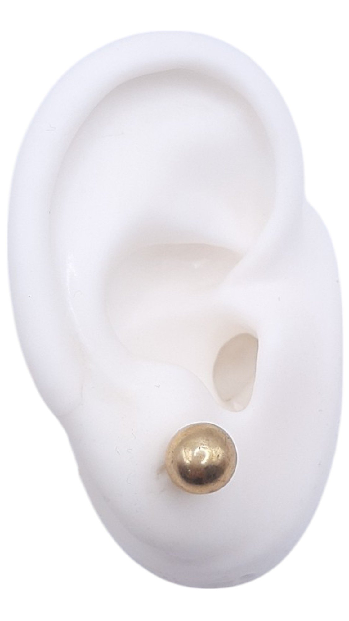 Brinco Bola Latão 8mm