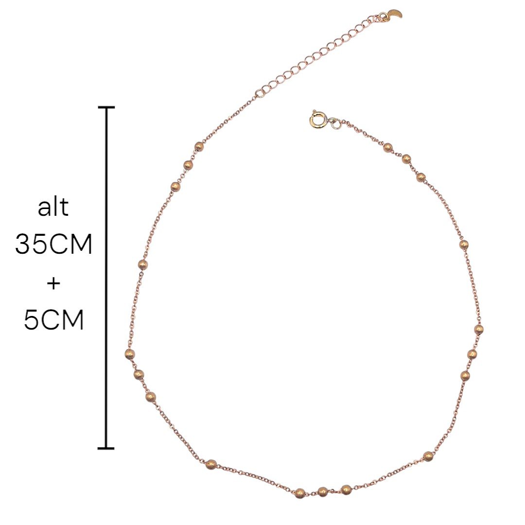 Choker Bolinha Espaçada