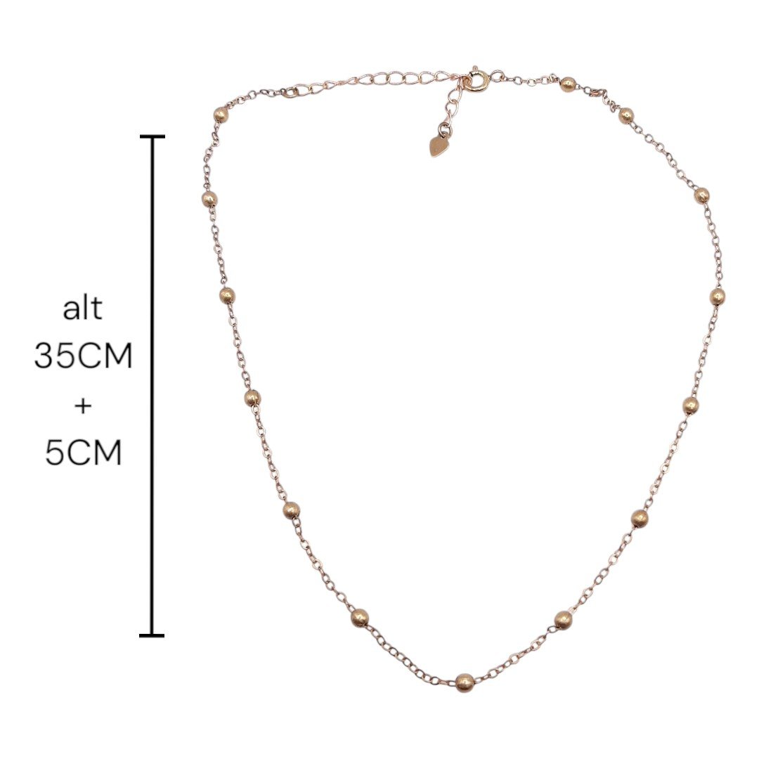 Choker Bolinha Espaçada