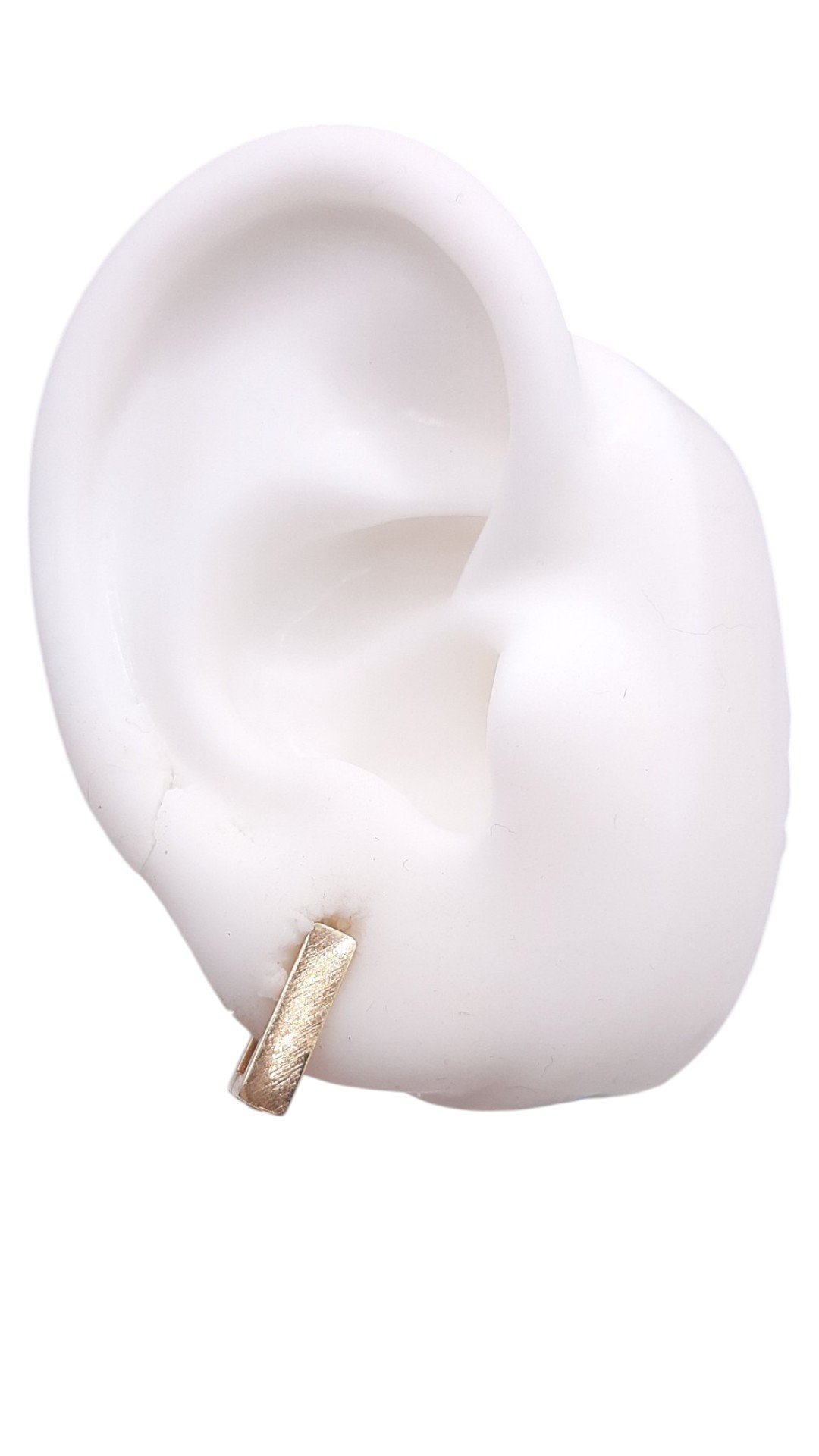 Brinco Argolinha Click Retângular Grossinha M