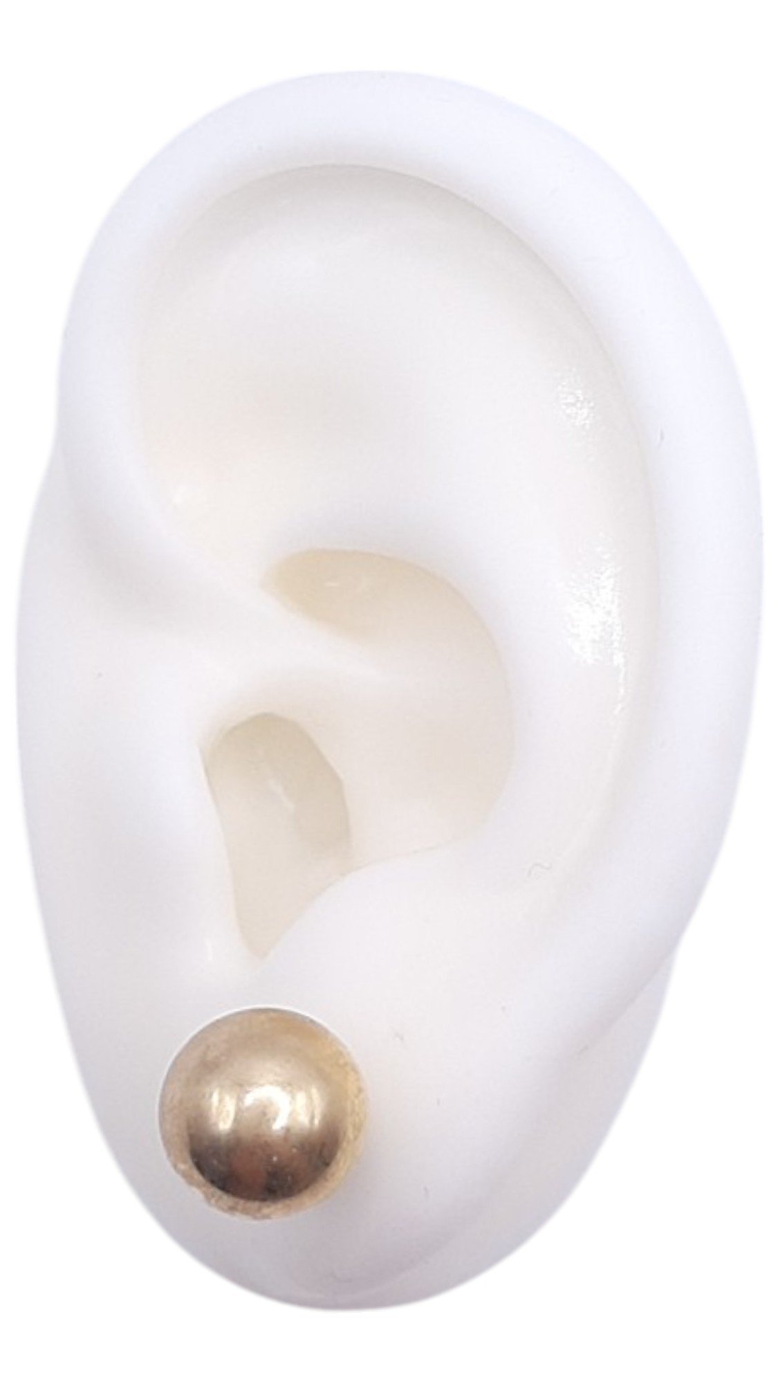Brinco Bola Lisa 10mm -latão