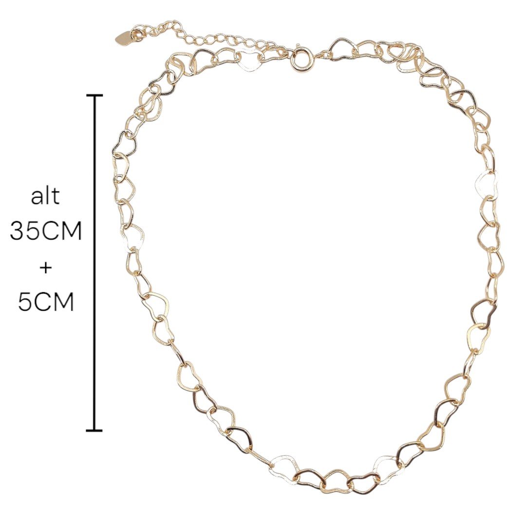 Choker Corações Largos