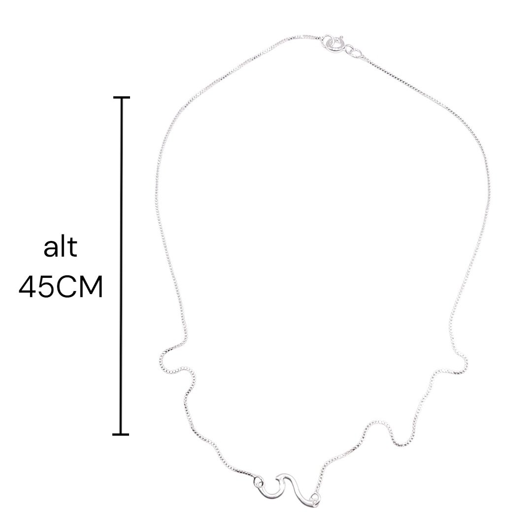 Colar Onda 42cm