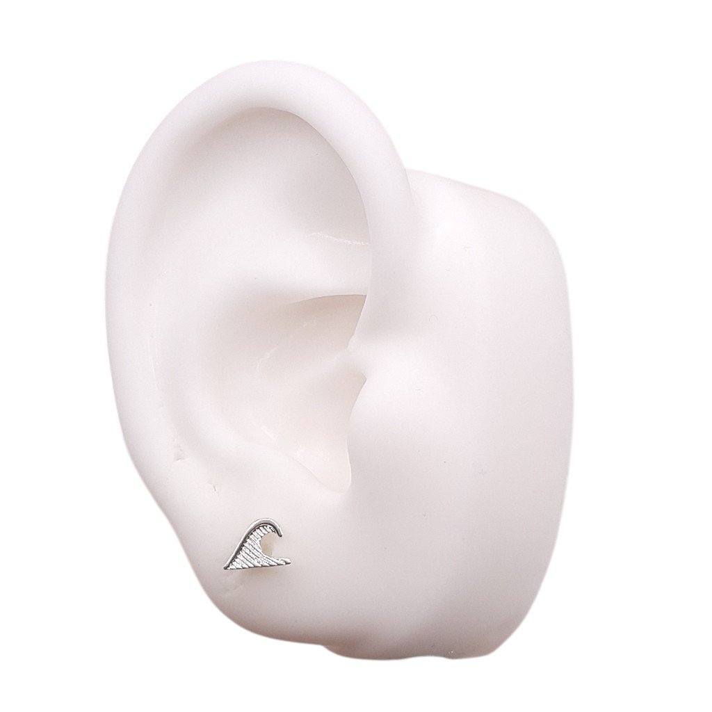 Brinco Ondinha Desenhada