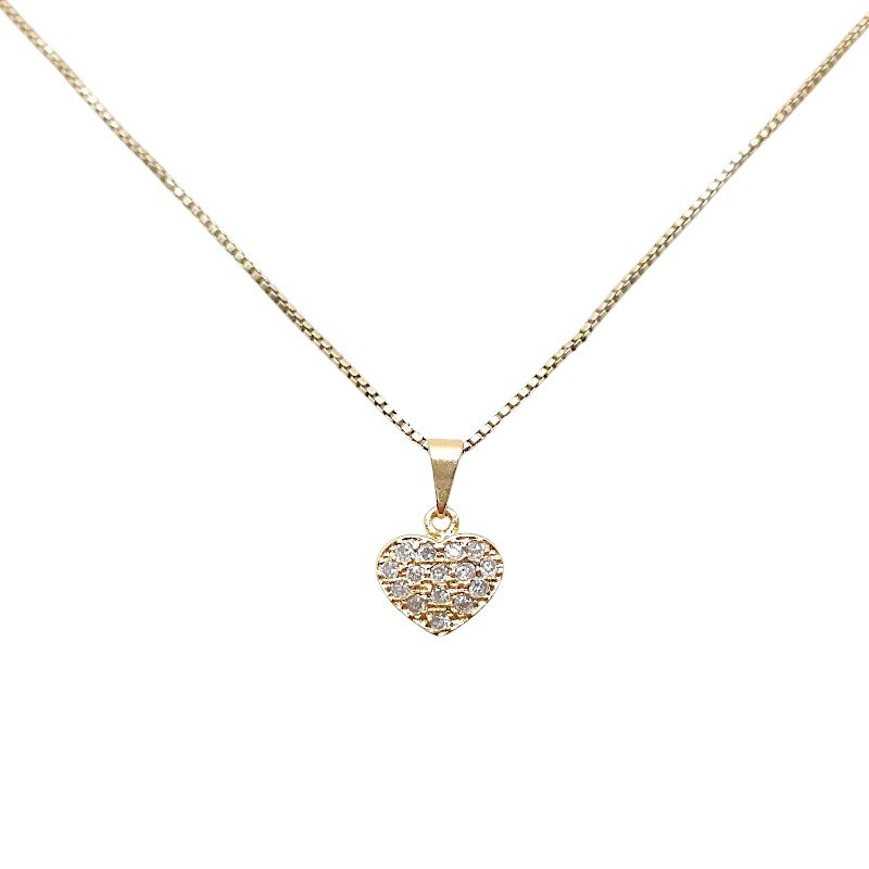 Pingente Coração Cravejado