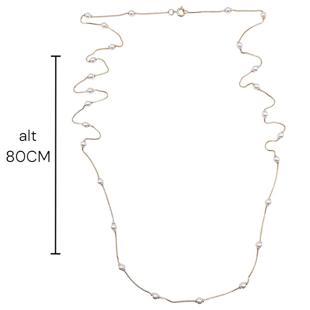 Colar Venezina Com Perolas