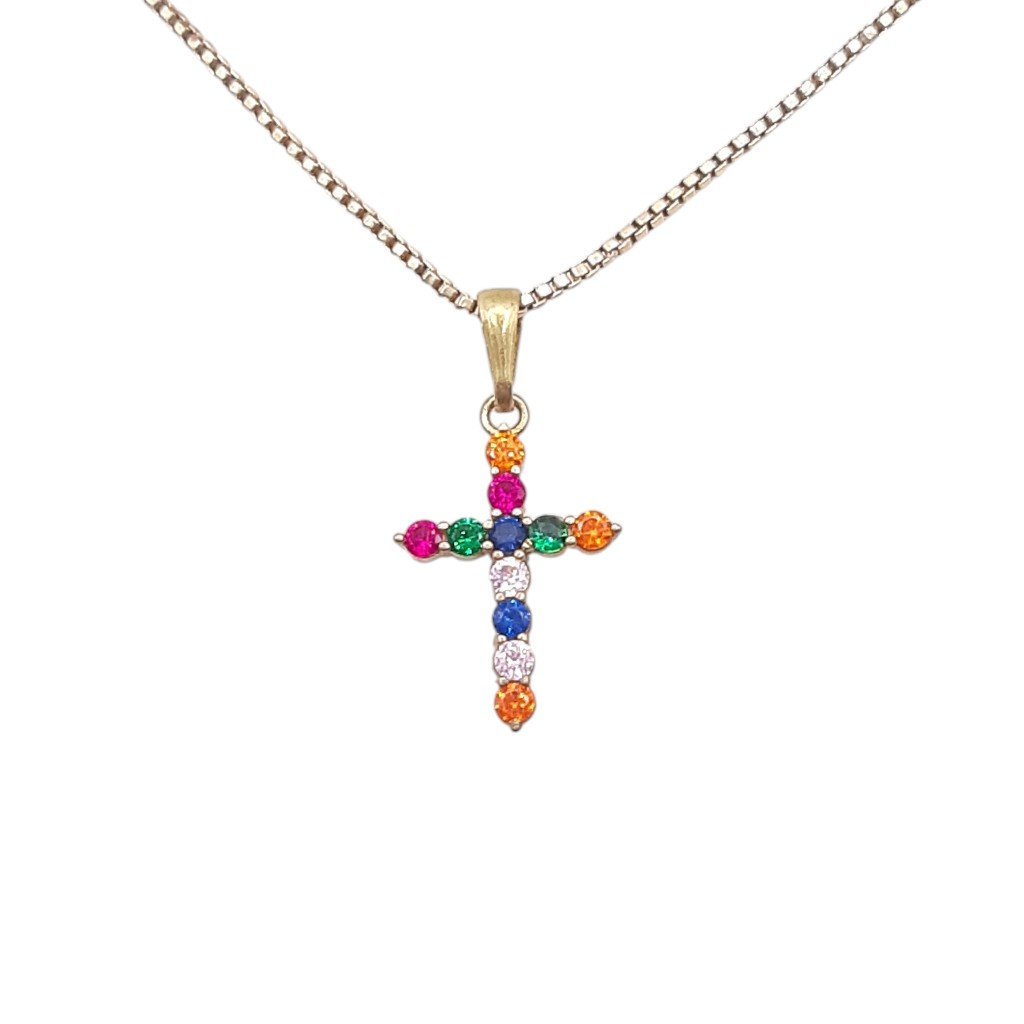 Pingente Cruz Cravejada Nº2