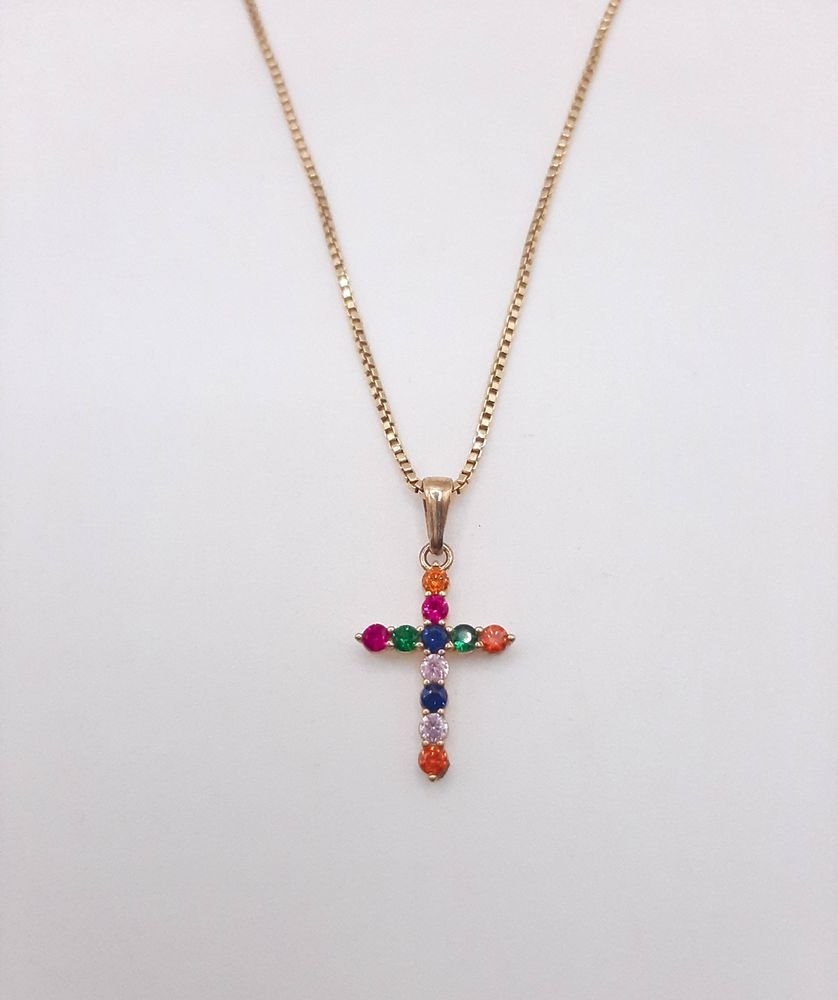 Pingente Cruz Cravejada Nº2