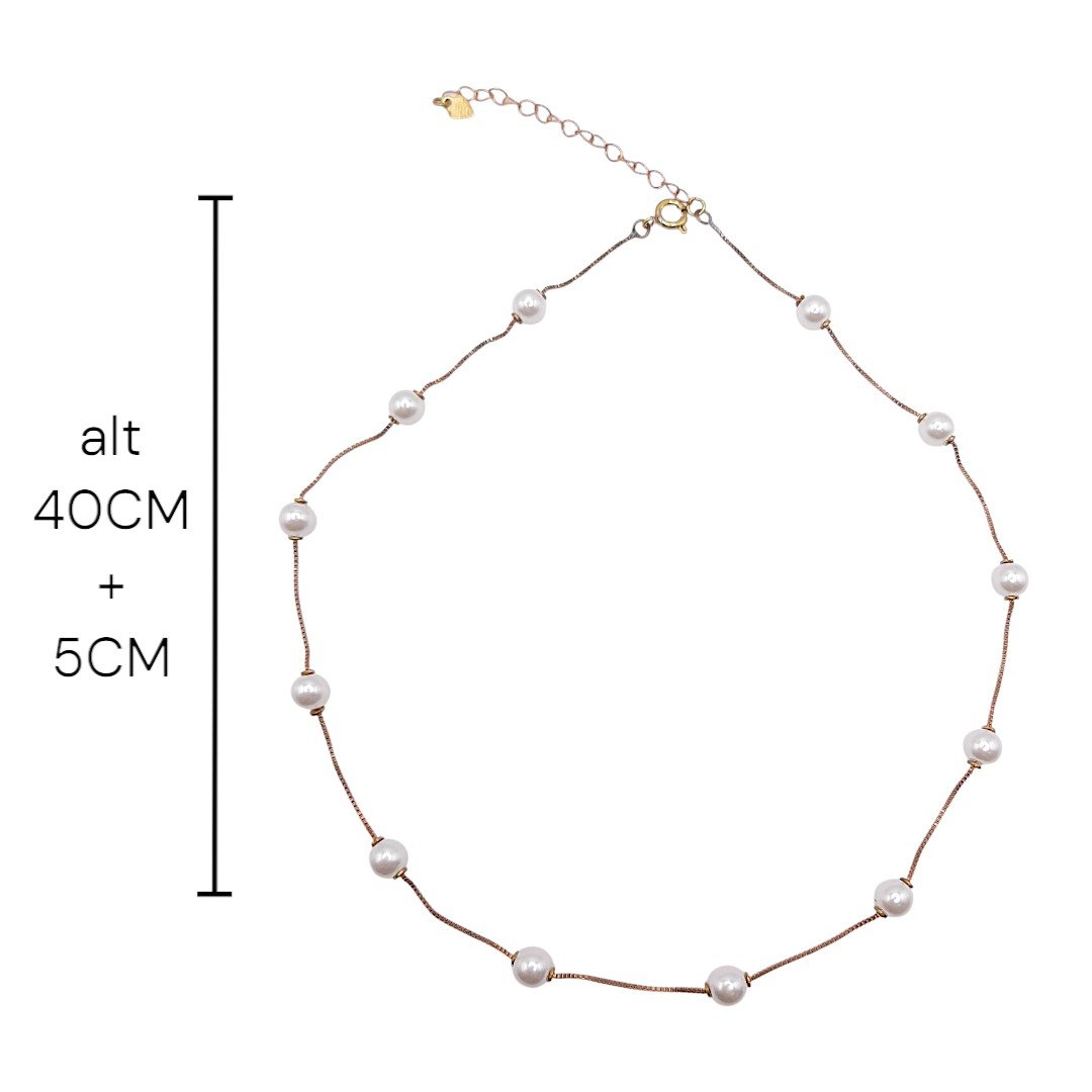 Colar Perola 40cms