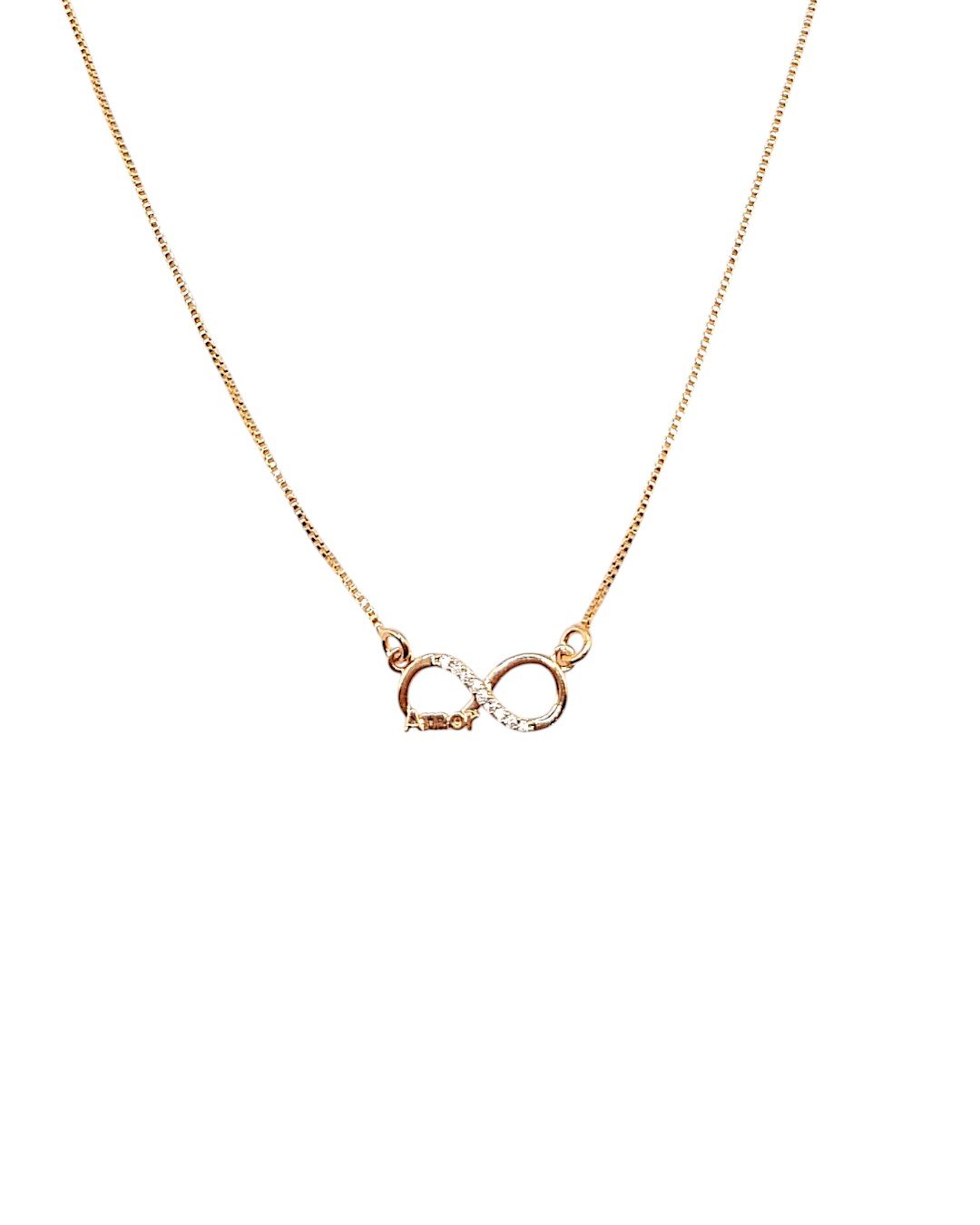 Colar Amor Infinito Cravejado