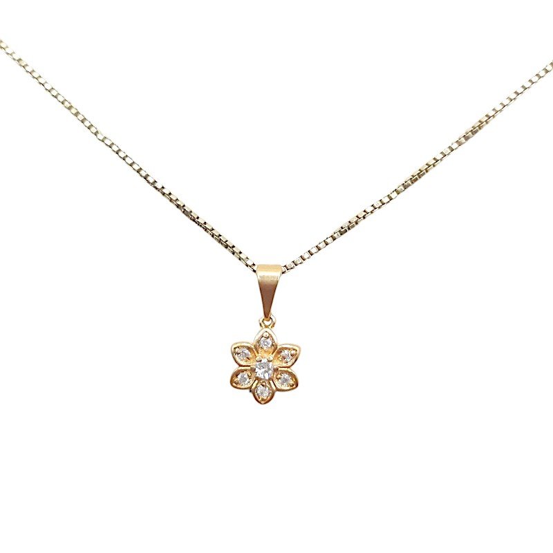 Pingente Flor Cravejada
