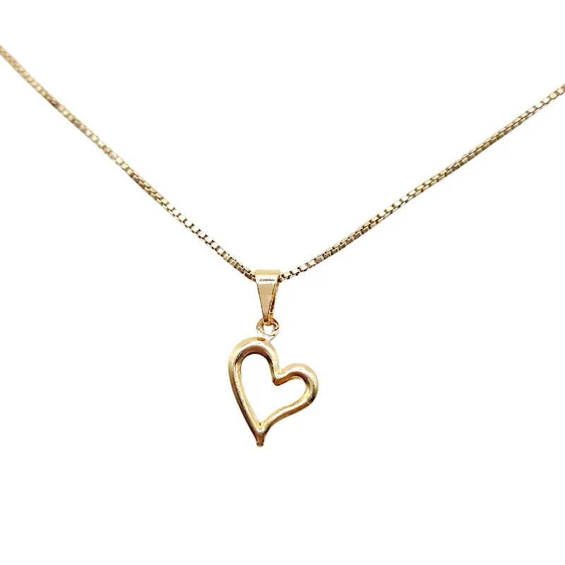 Pingente Coração Tortinho Vazado