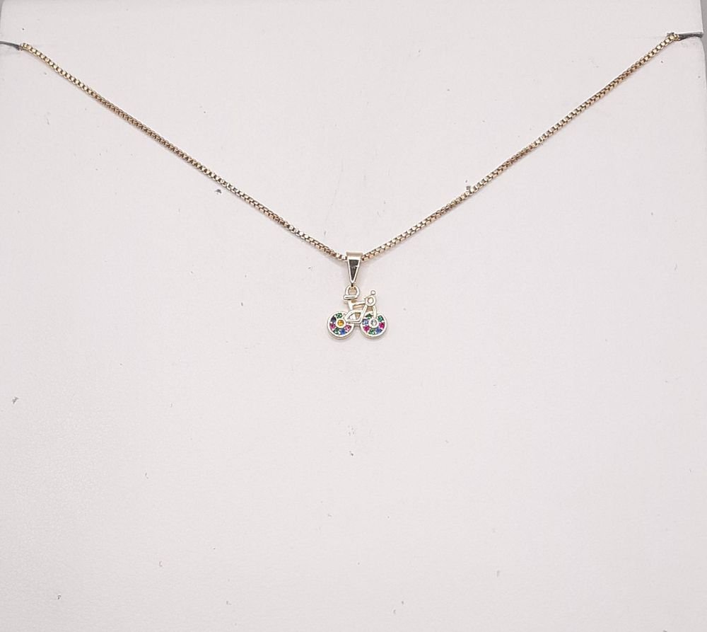 Pingente Bicicleta Cravejada