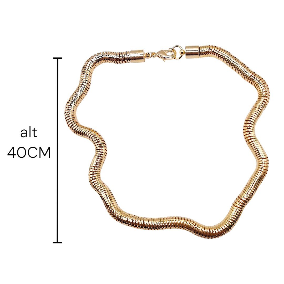 Colar Elo Oco 7mm
