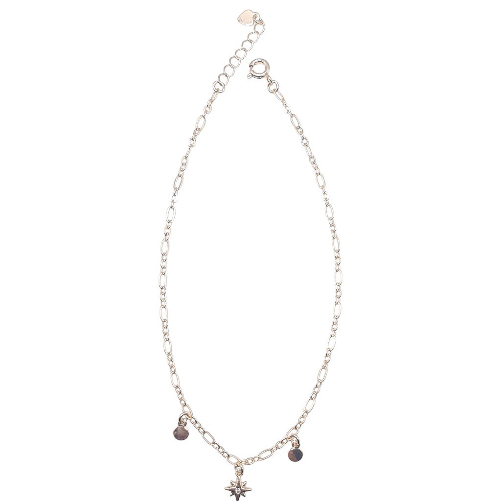 Tornozeleira Estrela Com Plaquinhas