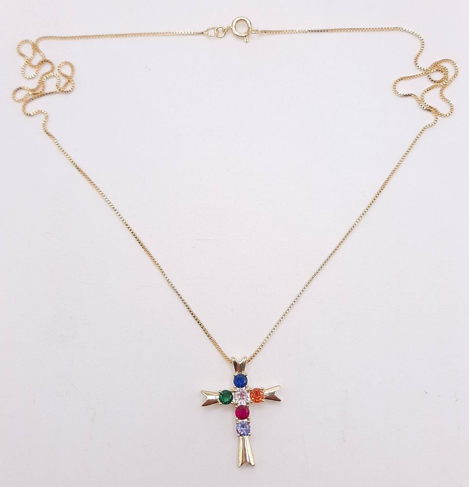 Colar Cruz 55cms