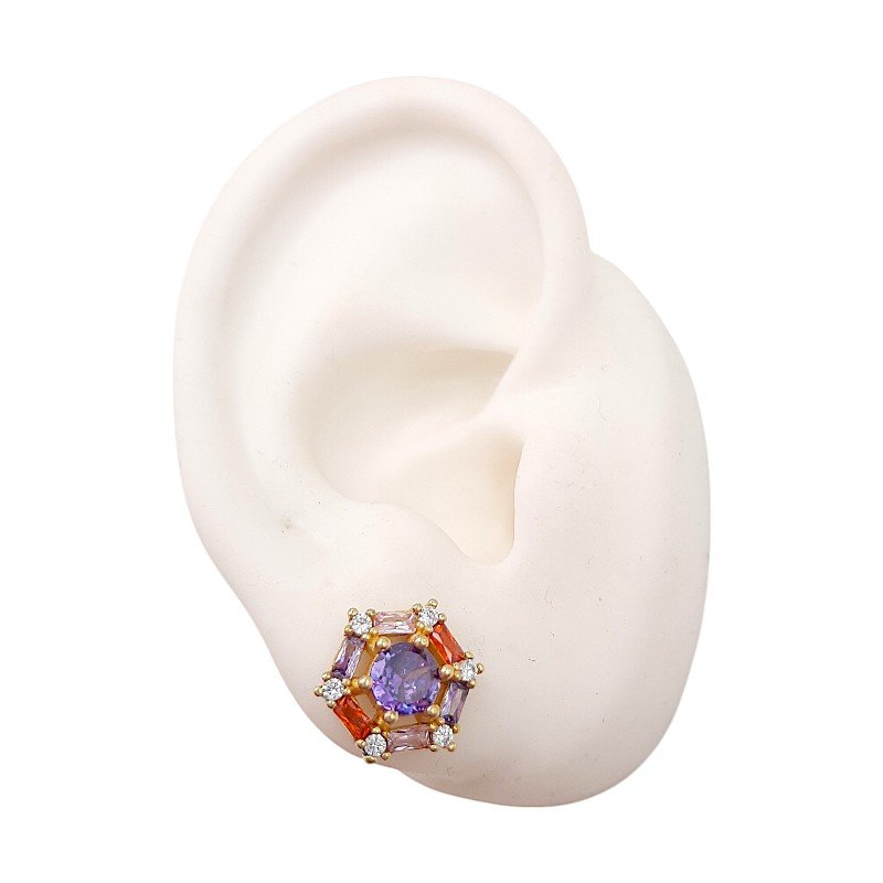 Brinco Sextavado Joalheria