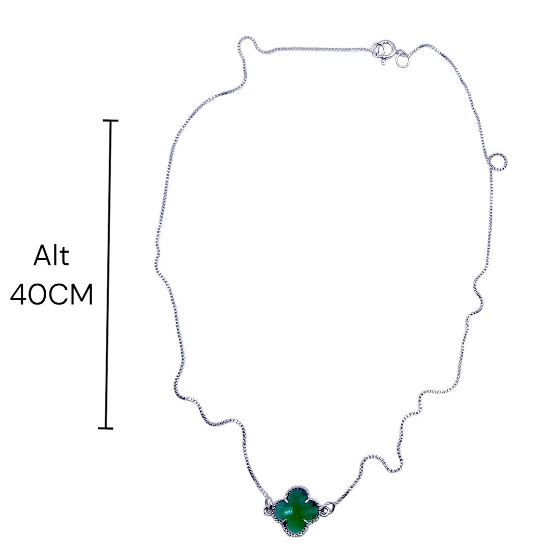 Colar Cristalzinho Na Veneziana 40cms