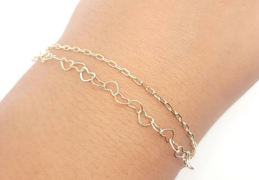 Puls. Fio Duplo Coraçoes Com Cartier