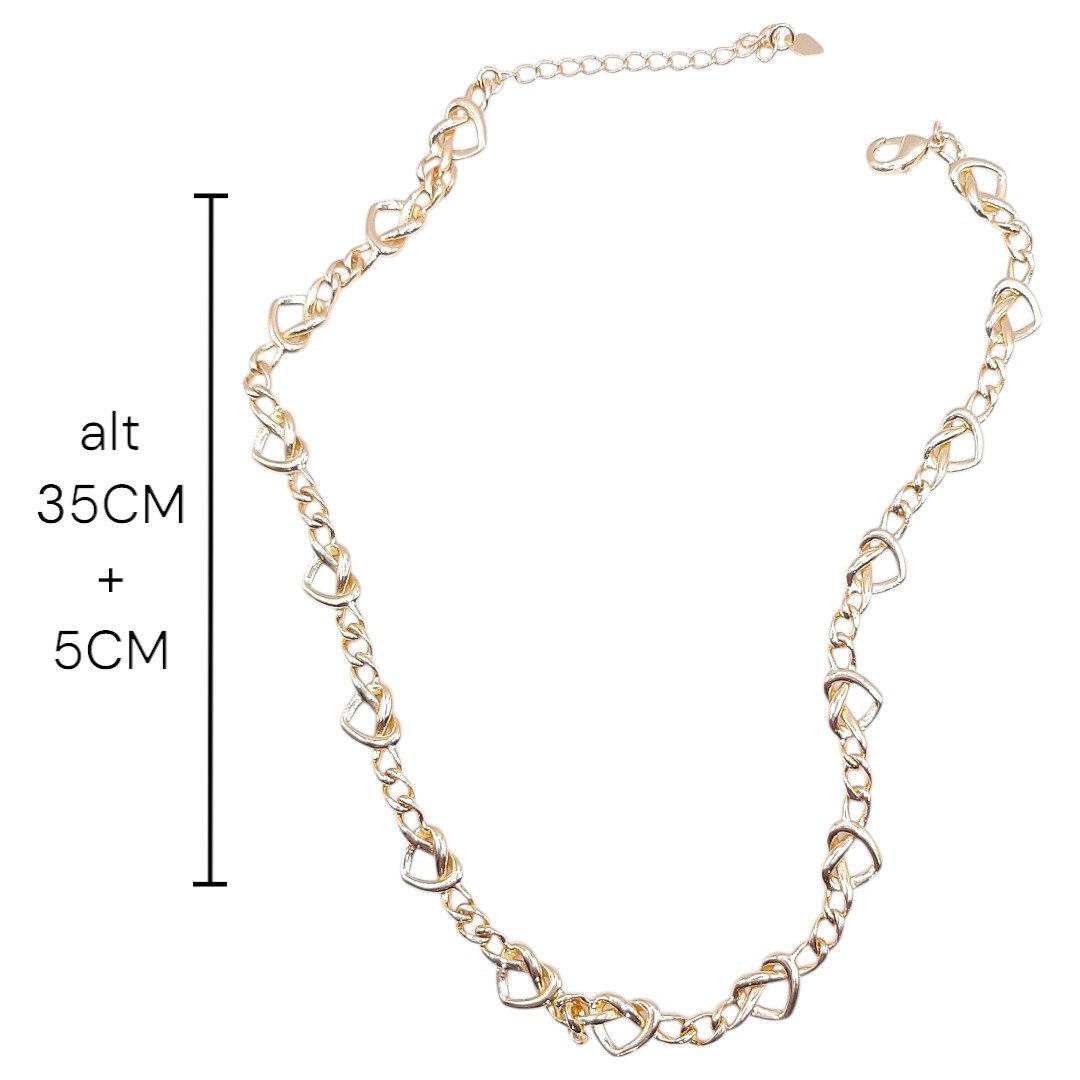 Choker Corações Laçados