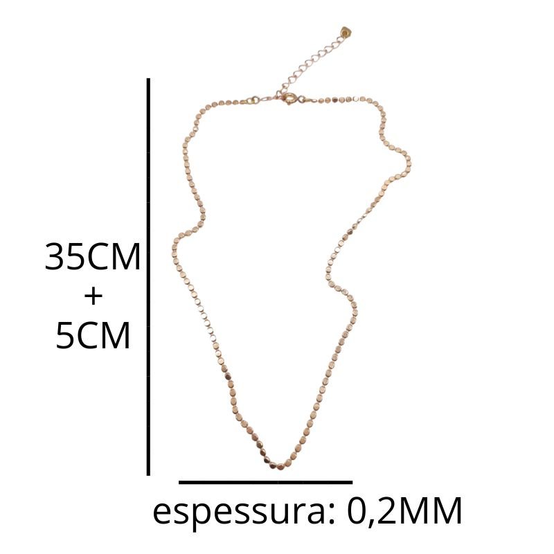 Choker Bolinhas Amassadas