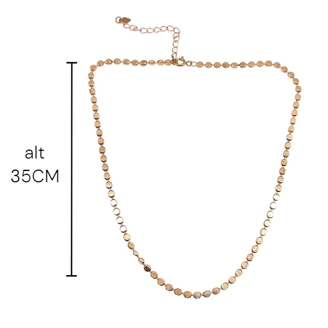 Choker Bolinhas Amassadas Média