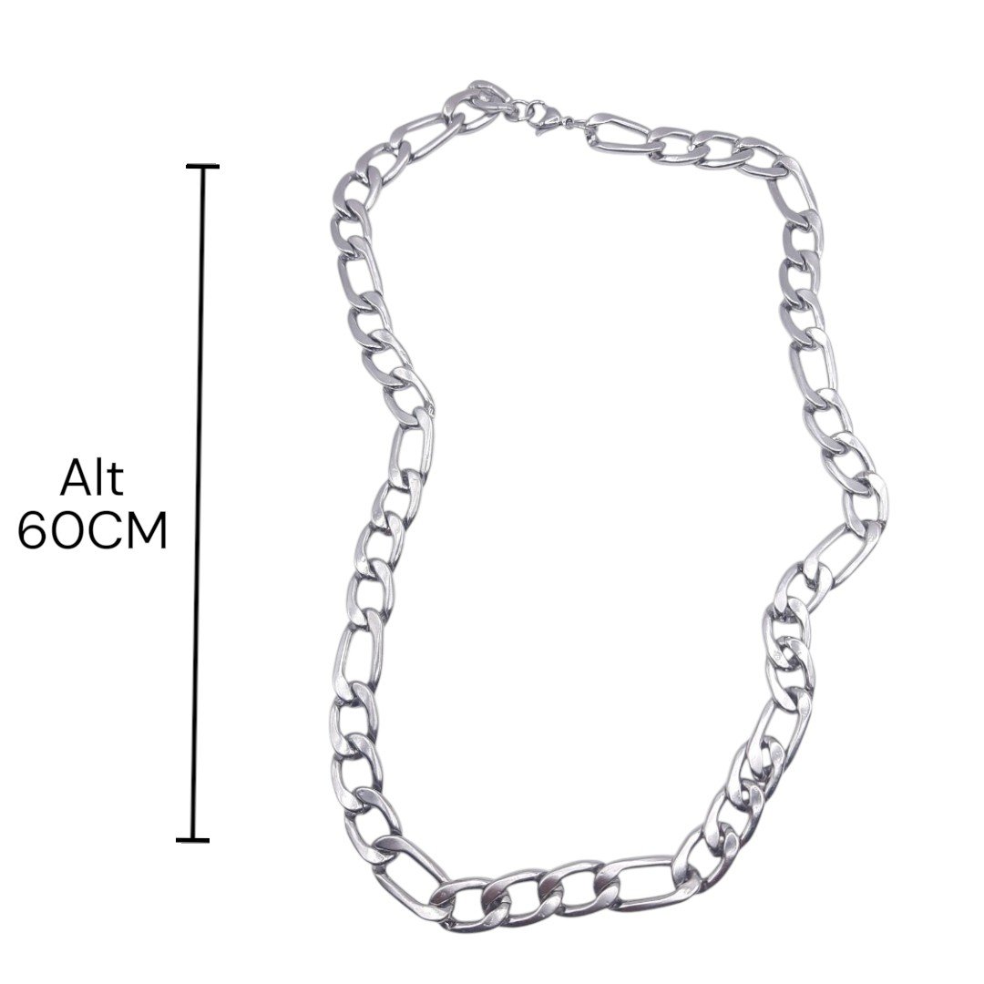 Corrente Grossa 3x1 60cm - Inox
