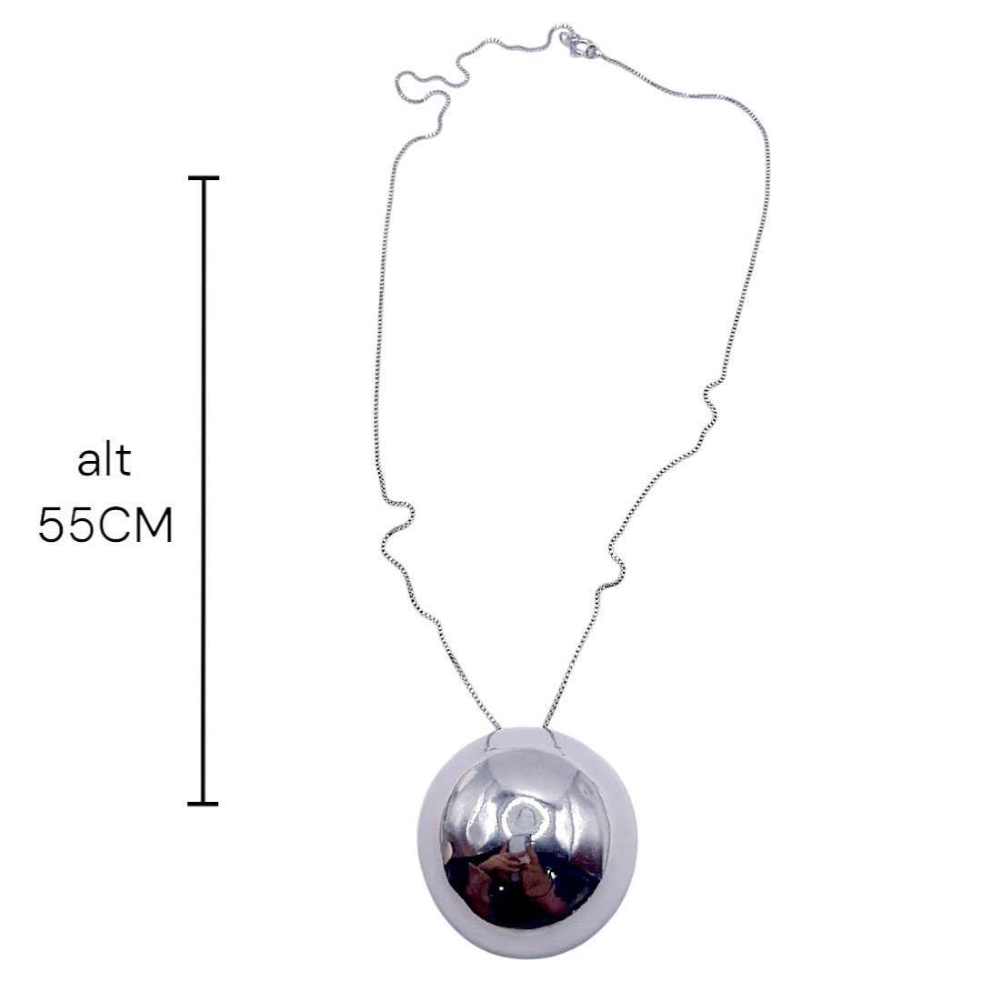 Colar Bolão De 55cms