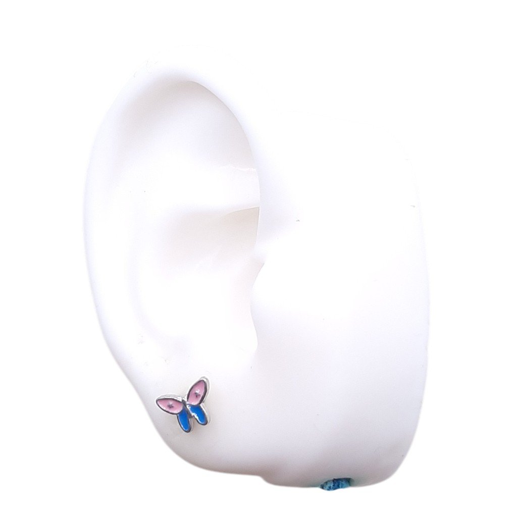 Brinco Borboleta Esmaltada