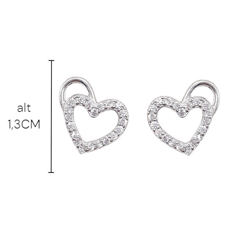 Brinco Corações Laçados