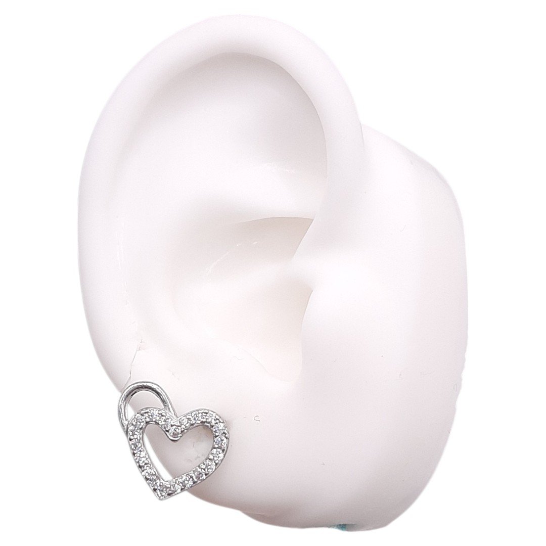 Brinco Corações Laçados