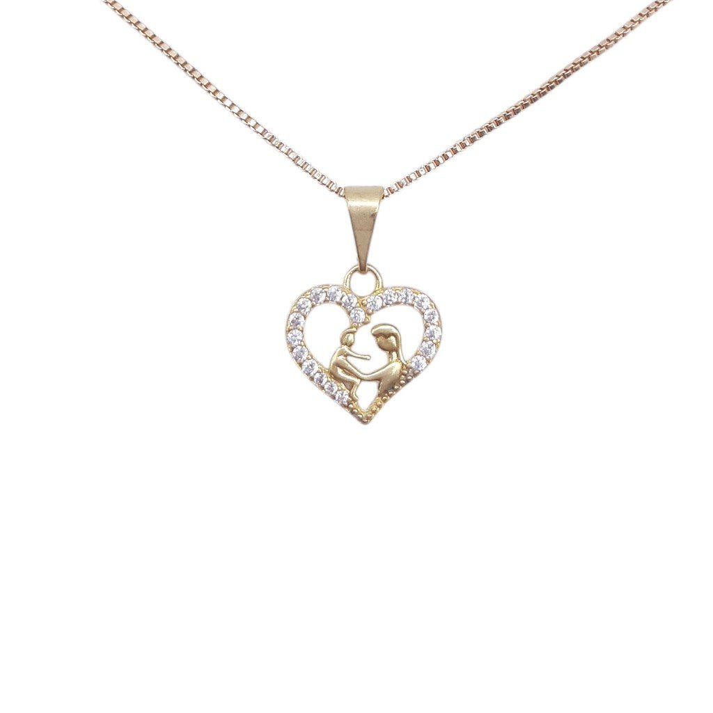 Pingente Coração Mãe E Filho