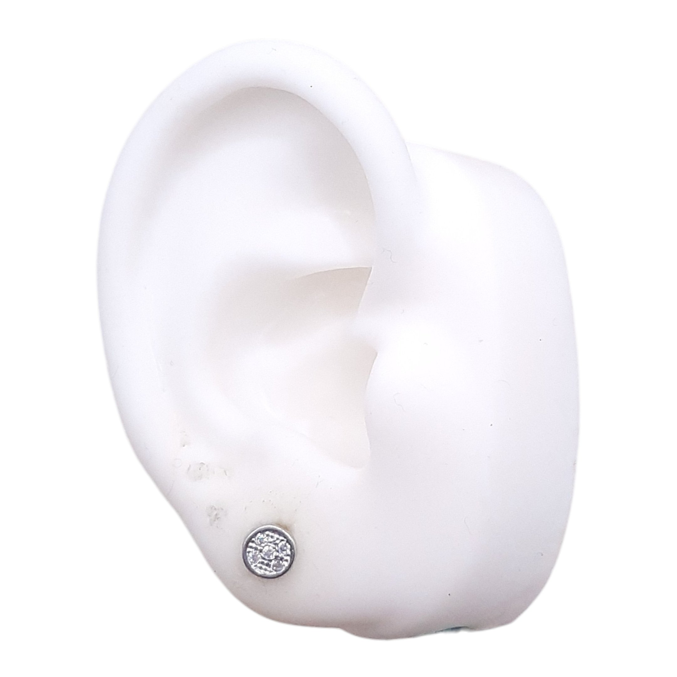 Brinco Redondo Mini 3 Com 5 Zirconia