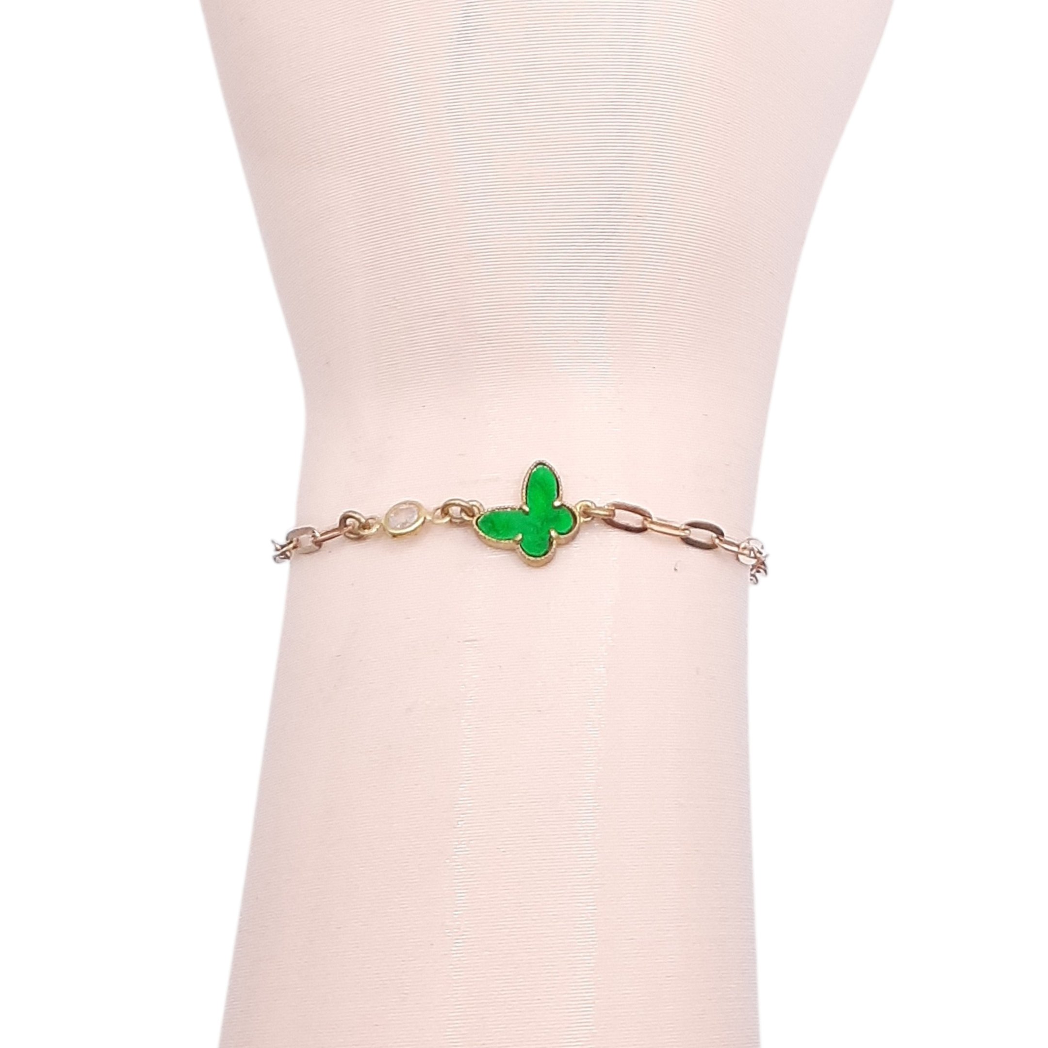 Pulseira Cartie Com Borboleta E Pedrinha